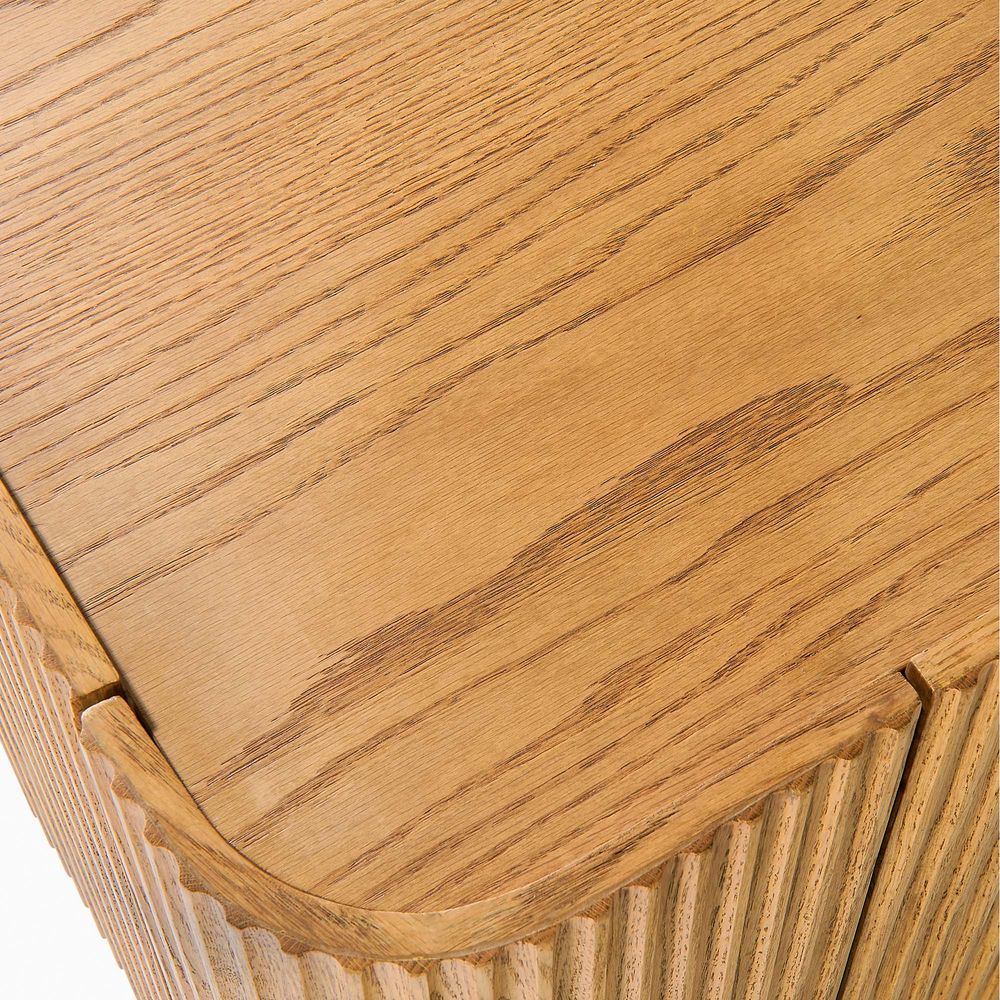 Hernest Skimra Solid Oak Side Table 18in
