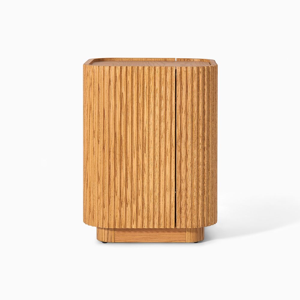 Hernest Skimra Solid Oak Side Table 18in