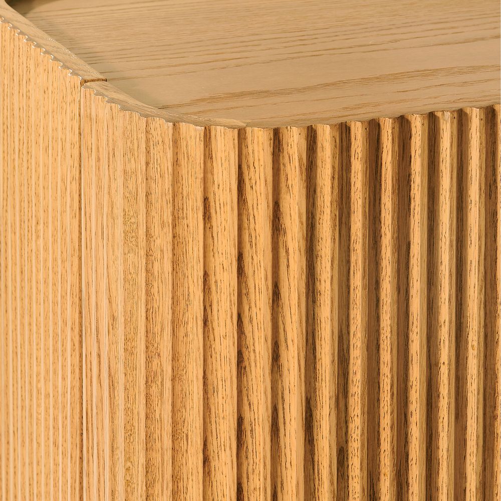 Hernest Skimra Solid Oak Side Table 18in