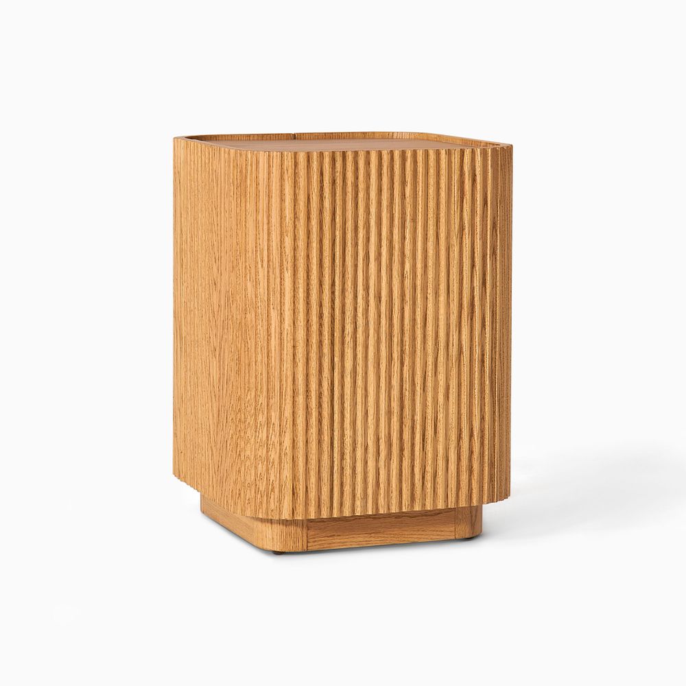 Hernest Skimra Solid Oak Side Table 18in