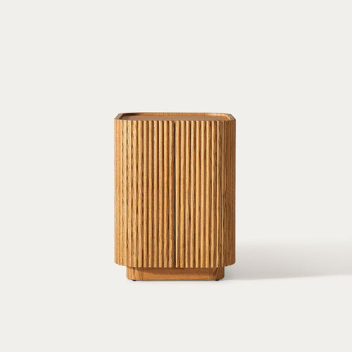 Hernest Skimra Solid Oak Side Table 18in